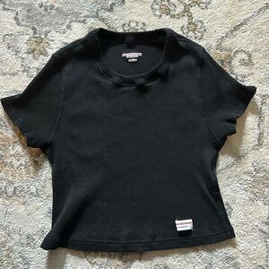 alexander wang body-wear cropped tee M